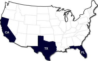 map of warehousing in usa for harp usa